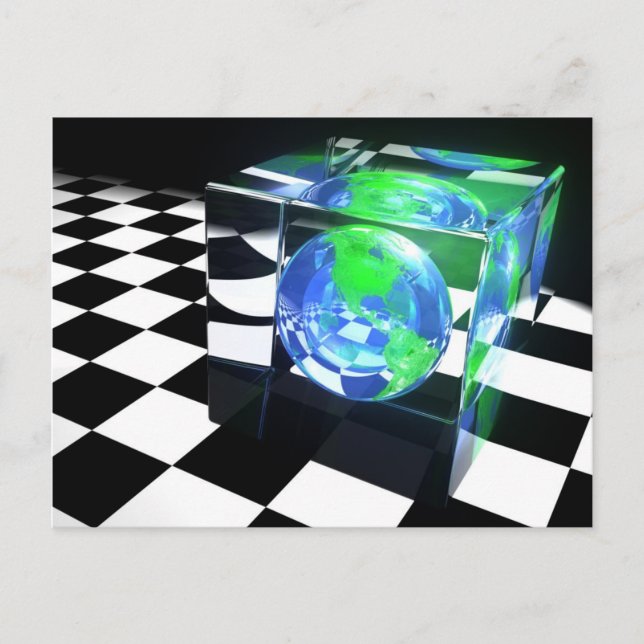 Earth Cube Postcard (Front)