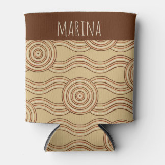 Earth Customizable Name Australian Dreamtime Can Cooler