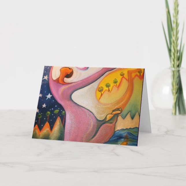 Earth Dancer Greeting or Note Card (Front)