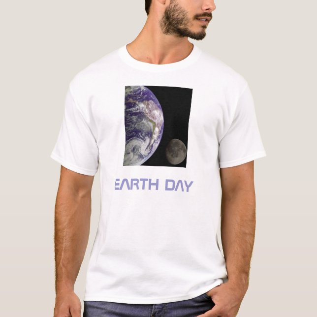 Earth Day 2012 - Earth and moon T-Shirt (Front)