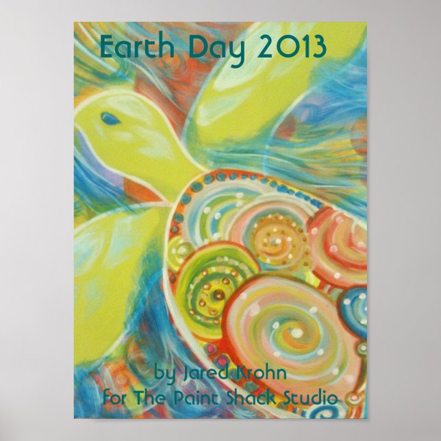 Earth Day 2013 Sea Turtle Poster (Front)