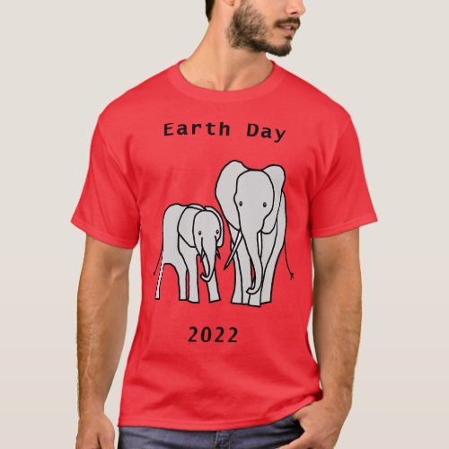Earth Day 2022 Elephants T_Shirt
