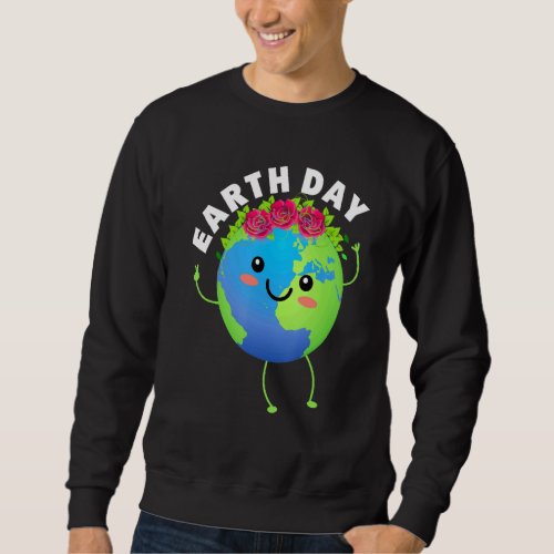 Earth Day 2022 Restore Earth Nature Planet Cute Ea Sweatshirt