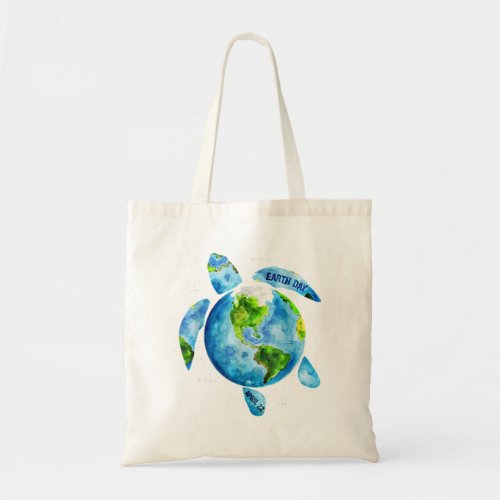 Earth Day 2022 Restore Earth Sea Turtle Art Save t Tote Bag