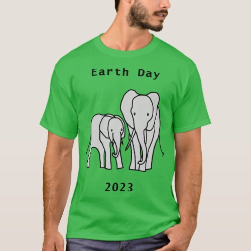 Earth Day 2023 Elephants T_Shirt
