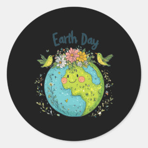 Earth Day 2025 Go Planeti T's Your Earth Day Cute Classic Round Sticker
