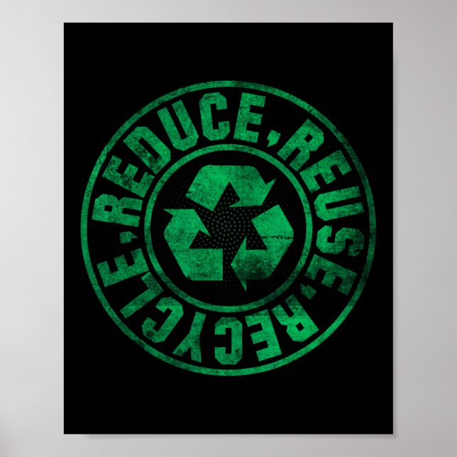 Earth Day 2025 Reduce Reuse Recycle  Poster (Front)