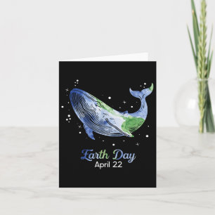 Earth Day 2025 Restore Earth Whale Art Save The Pl Card