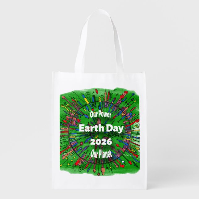 Earth Day 2026 Grocery Bag (Front)