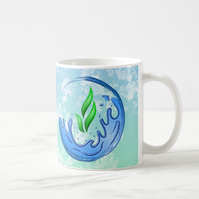 Earth Day 2026 Our Power Our Planet Crest Coffee Mug (Right)