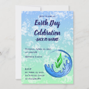 Earth Day 2026 Our Power Our Planet Crest Invitation