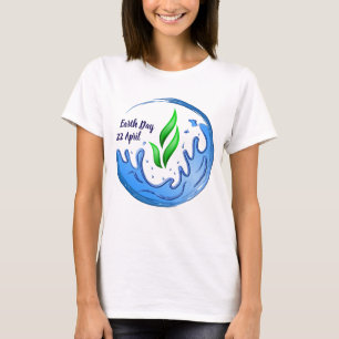 Earth Day 2026 Our Power Our Planet Crest T-Shirt