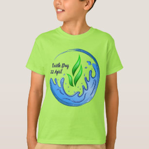 Earth Day 2026 Our Power Our Planet Crest T-Shirt