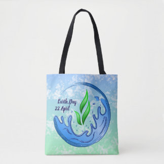Earth Day 2026 Our Power Our Planet Crest Tote Bag