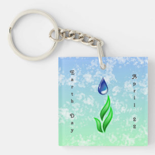 Earth Day 2026 Our Power Our Planet Keychain