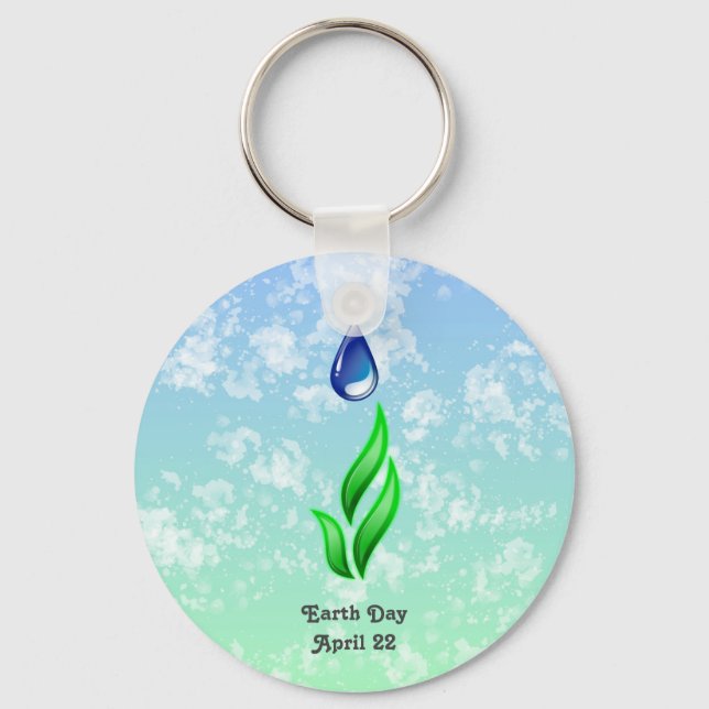 Earth Day 2026 Our Power Our Planet Keychain (Front)