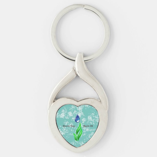 Earth Day 2026 Our Power Our Planet Keychain (Front)