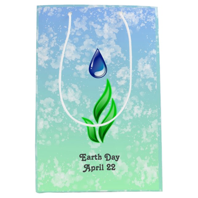 Earth Day 2026 Our Power Our Planet Medium Gift Bag (Front)