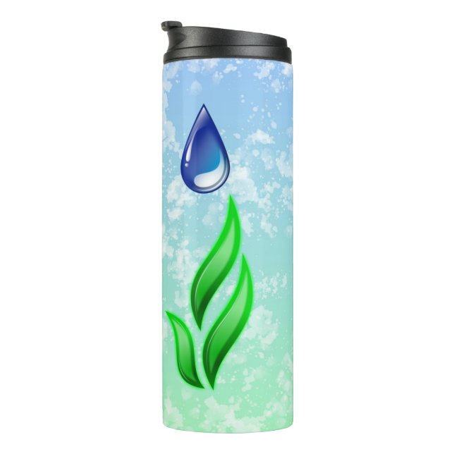 Earth Day 2026 Our Power Our Planet Thermal Tumbler (Rotated Right)