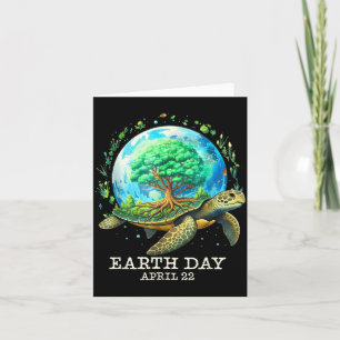 Earth day 2026 planet sea turtle earth lovers wome card