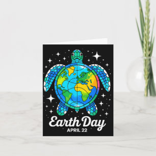 Earth day 2026 restore earth sea earth day turtle card