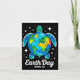 Earth day 2026 restore earth sea earth day turtle card