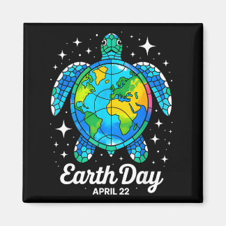 Earth Day 2026 Restore Earth Sea Earth Day Turtle  Magnet