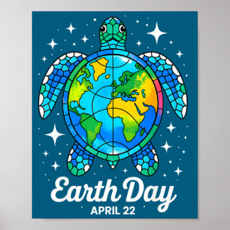 Earth day 2026 restore earth sea earth day turtle poster