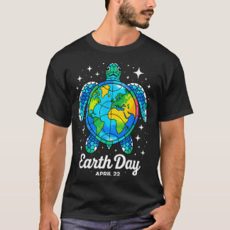 Earth Day 2026 Restore Earth Sea Earth Day Turtle  T-Shirt