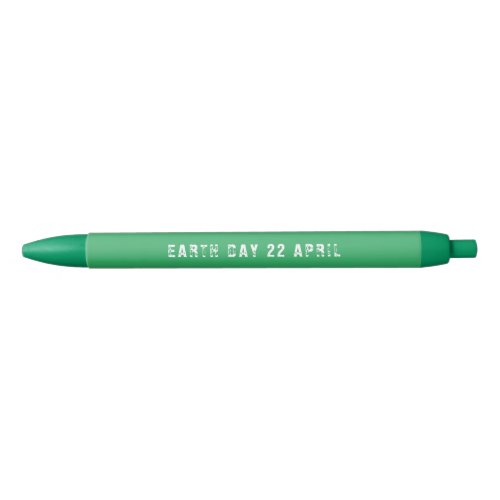 Earth Day 22 April Black Ink Pen