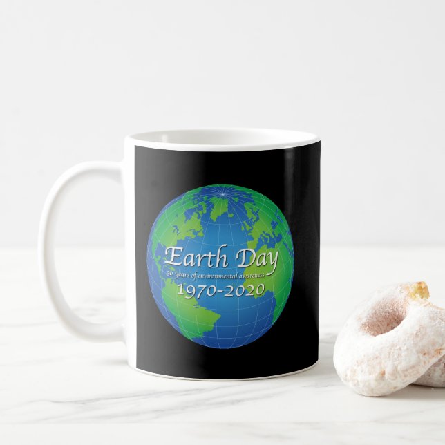Earth Day 50 Year Anniversary 2020 Coffee Mug (With Donut)