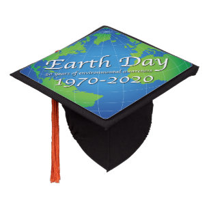 Earth Day 50 Year Anniversary 2020 Graduation Cap Topper
