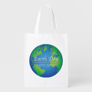 Earth Day 50 Year Anniversary 2020 Grocery Bag