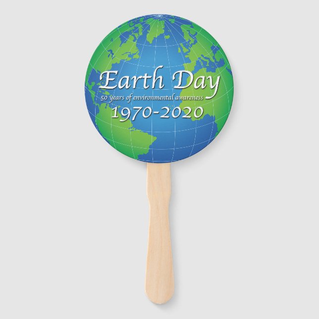 Earth Day 50 Year Anniversary 2020 Hand Fan (Front)