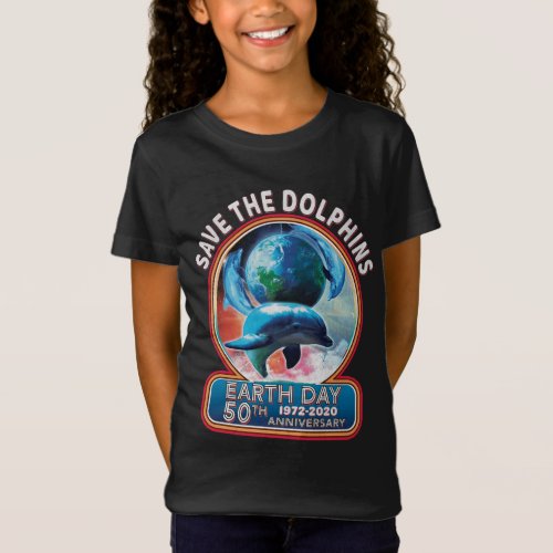 Earth Day 50th Anniversary Save The Dolphins T_Shirt