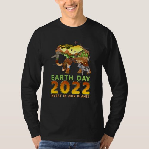 Earth Day 52nd Anniversary 2022 Elephant Environme T_Shirt