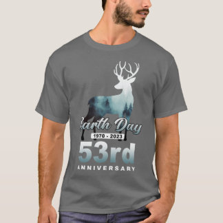Earth Day 53rd Anniversary 2023 Deer Animal  T-Shirt