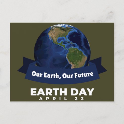 Earth Day April 22 Postcard