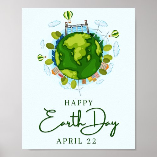 Earth Day April 22 Poster