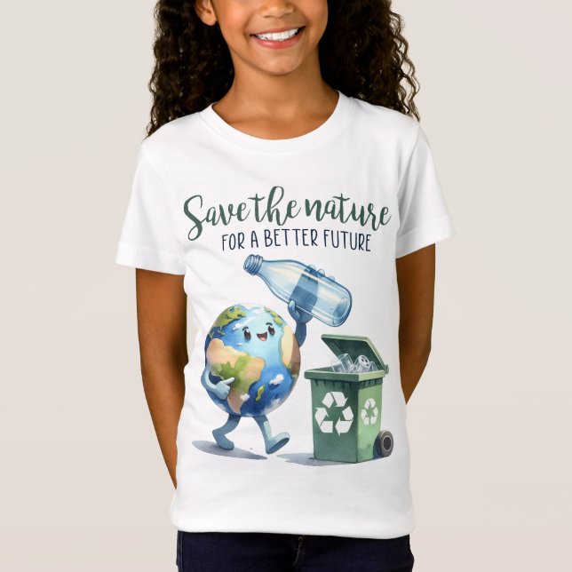 Earth Day April 22 Recycle Save The Environment T-Shirt (Front)
