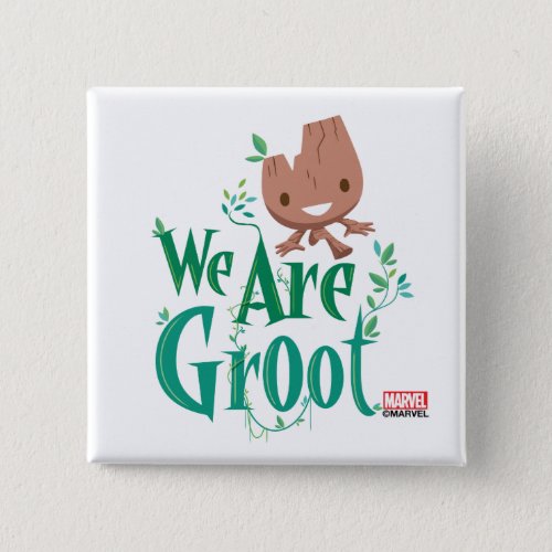 Earth Day Baby Groot Button