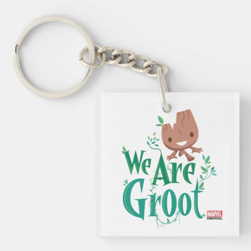 Earth Day Baby Groot Keychain