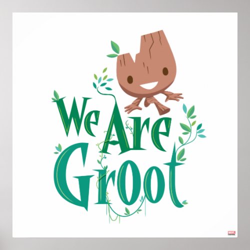 Earth Day Baby Groot Poster