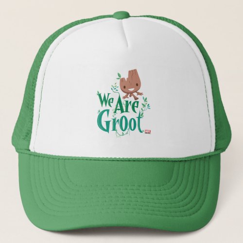 Earth Day Baby Groot Trucker Hat