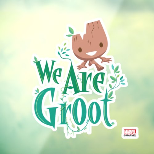 Earth Day Baby Groot Window Cling