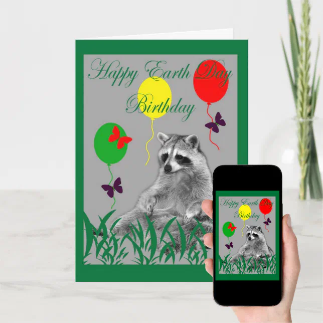 Earth Day Birthday Card Zazzle Earth Day Birthday Card Zazzle