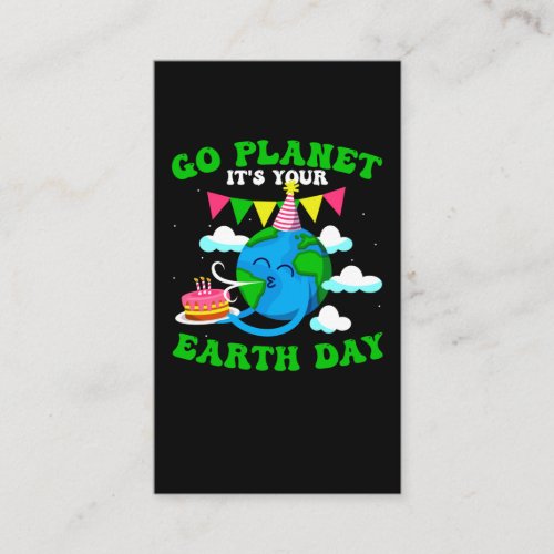 Earth Day Birthday World Rescue Environment Business Card