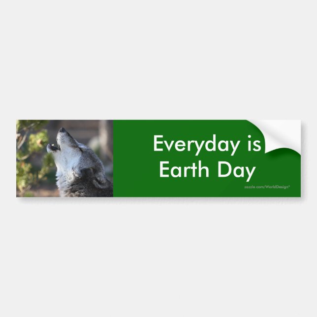 earth day bumper sticker (Front)