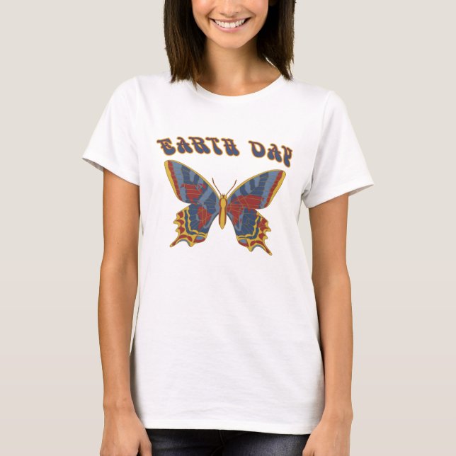 Earth Day butterfly t-shirt (Front)