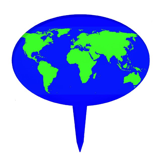 Earth Day Cake Topper (Front)